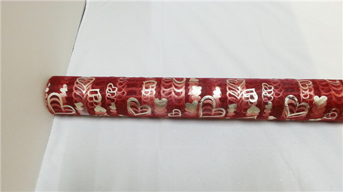 4x1Roll Red Heart Organza Ribbon 49cm Wide for Craft ac-ft404 - Click Image to Close