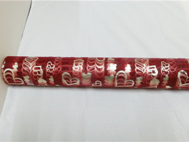 4x1Roll Red Heart Organza Ribbon 49cm Wide for Craft ac-ft404 - Click Image to Close