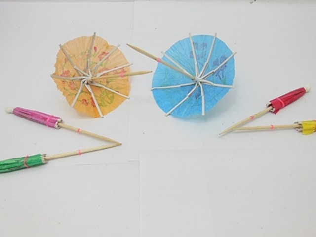 144Pcs Paper Cocktail Umbrellas Parasols Party Pick - Click Image to Close