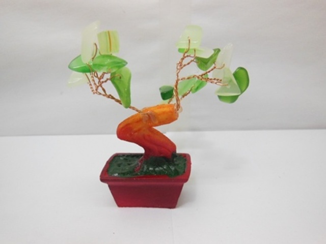 8Pcs Treasure Gemstone Feng Shui Money Trees Green Cra195 - Click Image to Close