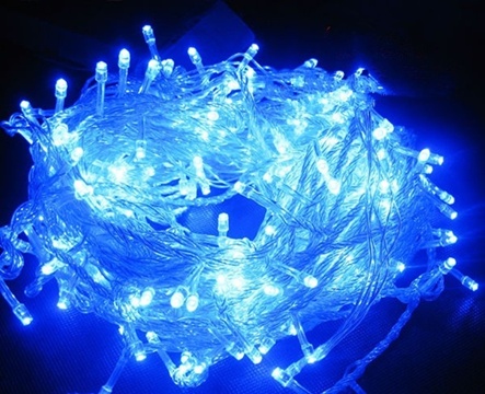 5Pcs x 5M 40Led Blue Light Fairy Light Wedding String - Click Image to Close