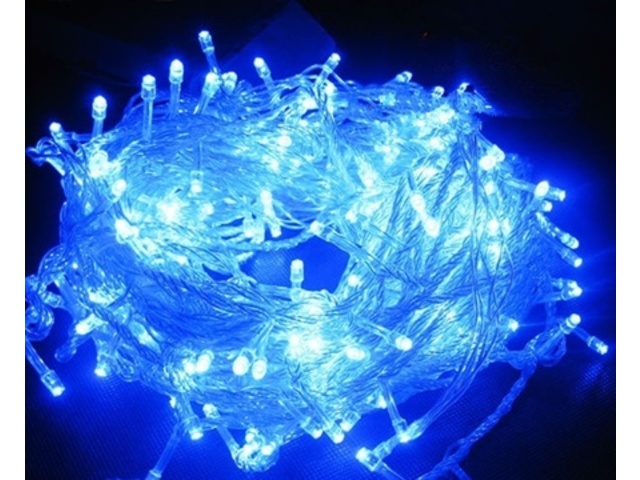 5Pcs x 5M 40Led Blue Light Fairy Light Wedding String - Click Image to Close