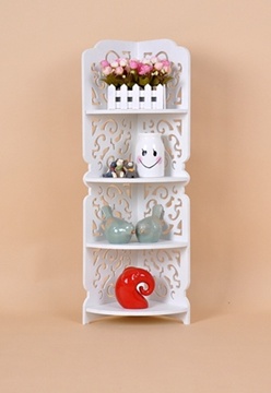 1X 4 Layers Hollow Out Corner Shelf Display 80cm High - Click Image to Close