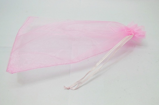 98 Pink Drawstring Jewelry Gift Pouches 23x17cm - Click Image to Close