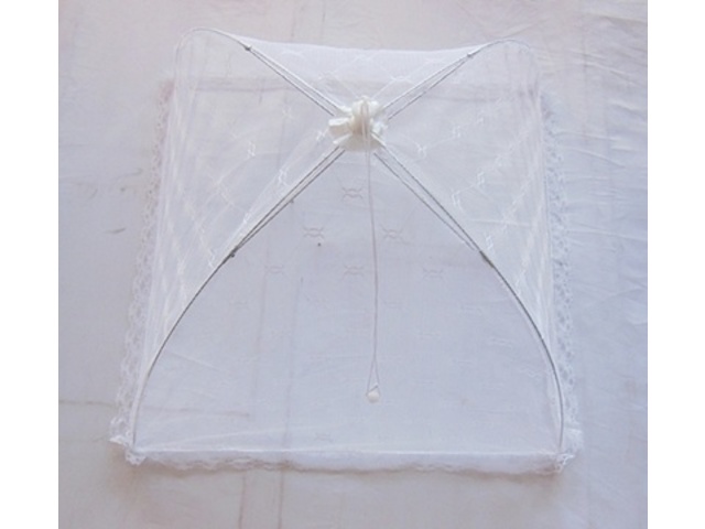 10 White Fold-away Food Cover Pulling Rope For Camper,Kitchen