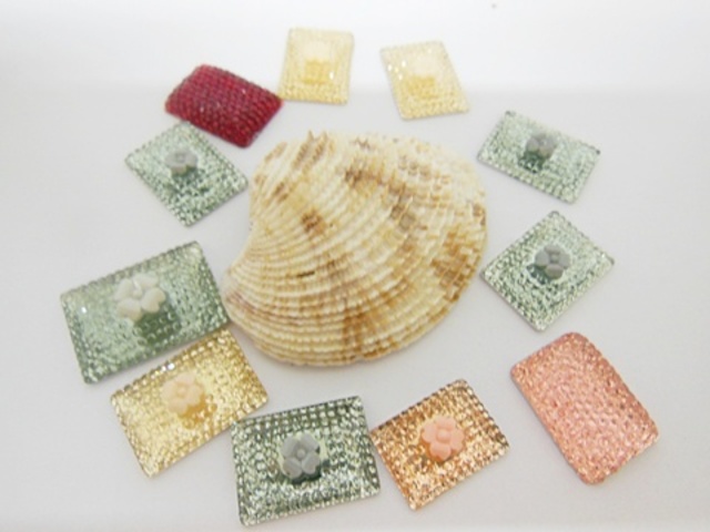 100Pcs Colorful Rectangular Flatback Beads - 2 Sizes 100Pcs Colorful Rectangular Flatback Beads - 2 Sizes