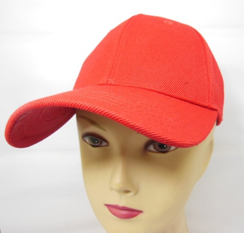 10X Outdoor Red Blank Baseball Sport Adjustable Cap Hat - Click Image to Close