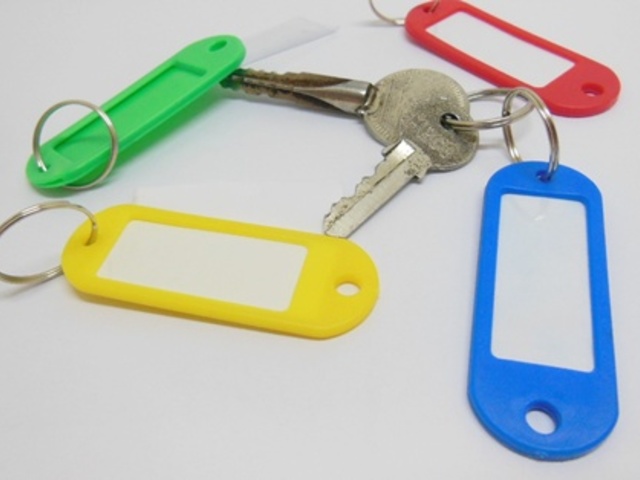 120 Plastic Name Tag Keychains Keyring Mixed 120 Plastic Name Tag Keychains Keyring Mixed