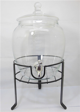 1X Apothecary Drink Beverages Dispenser Jar w/Dispay 32cm High - Click Image to Close