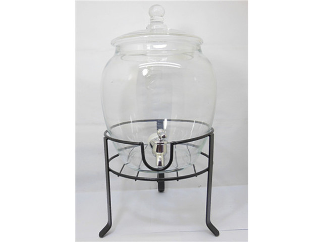 1X Apothecary Drink Beverages Dispenser Jar w/Dispay 32cm High - Click Image to Close