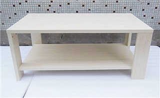 1X Ivory Oak Rectangular Coffee Table Side Table 100x50x42cm - Click Image to Close