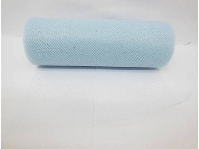 4Roll X 25Yds Tulle Roll Spool 15cm Wedding Gift Bow - Blue - Click Image to Close