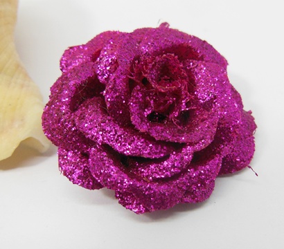 300 Fuschia Artificial Rose Flower Head Buds 35x18mm - Click Image to Close