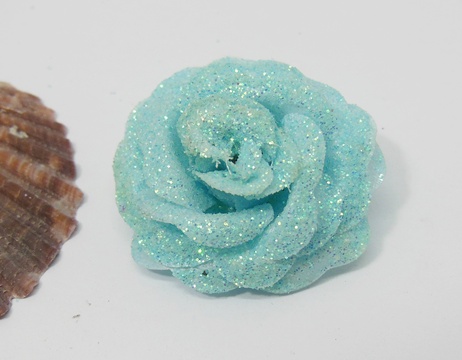 300 Blue Artificial Rose Flower Head Buds 35x18mm - Click Image to Close