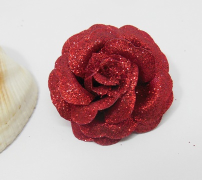 300 Wine Red Artificial Rose Flower Head Buds 35x18mm - Click Image to Close