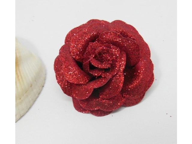 300 Wine Red Artificial Rose Flower Head Buds 35x18mm