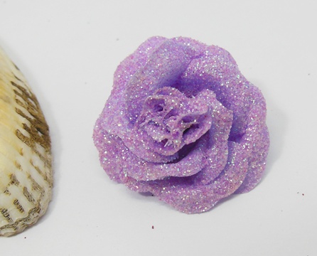 300 Purple Artificial Rose Flower Head Buds 35x18mm - Click Image to Close