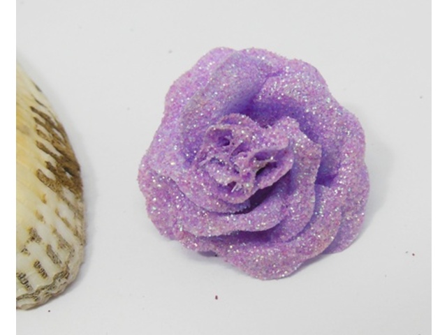 300 Purple Artificial Rose Flower Head Buds 35x18mm - Click Image to Close