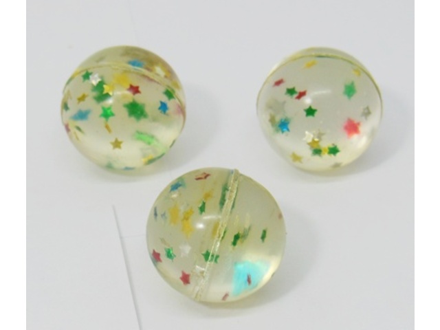 98 Funny Rubber Bouncing Balls Star inside 25mm Size