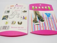 12Sheet x 6Pc New Fashionable Silicone V-Tie Shoelace Mixed Colo