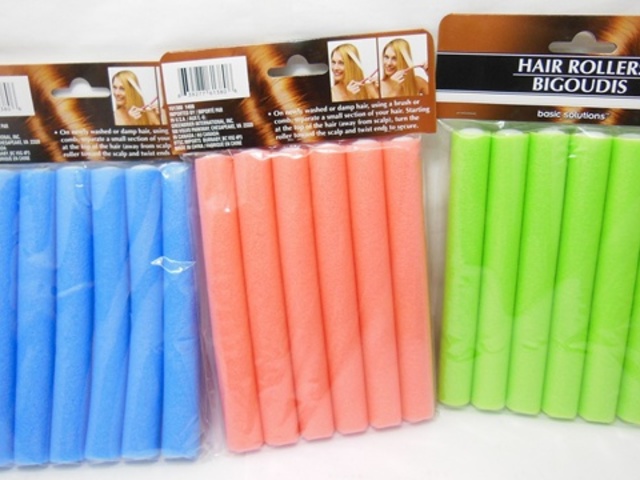 24bags x 6pcs Bendy Hair Styling Roller Foam Curler 3-Sizes - Click Image to Close