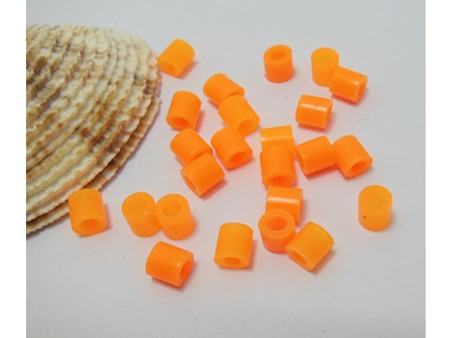 4200Pcs (250g) Craft Hama Beads Pearler Beads 5mm - Orange - Click Image to Close