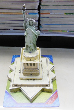 4Pcs 3D Foam Statue of Liberty Model Puzzle DIY Educational Toy - Click Image to Close