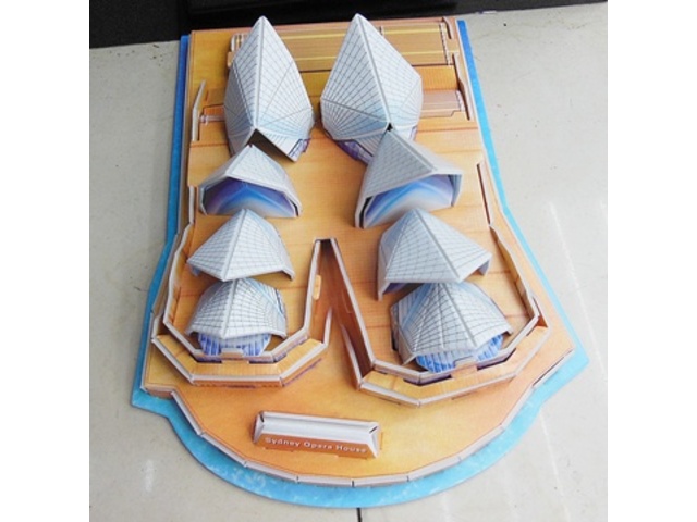 4Pcs 3D Sydney Opera Model Puzzle DIY Educational Toy