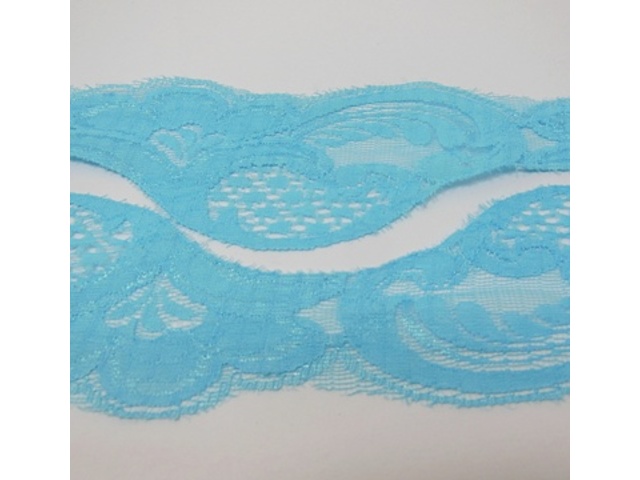 200Yard Blue Flower Edge Lacemaking Craft Trim Embellishment 200Yard Blue Flower Edge Lacemaking Craft Trim Embellishment
