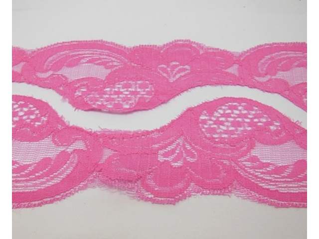 200Yard Fuschia Flower Edge Lacemaking Craft Trim Embellishment - Click Image to Close