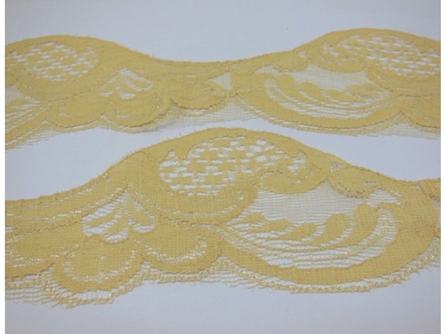 200Yard Yellow Flower Edge Lacemaking Craft Trim Embellishment - Click Image to Close