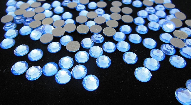 1400Pcs Round Blue Flatback Rhinestone Table Scatter 6mm - Click Image to Close