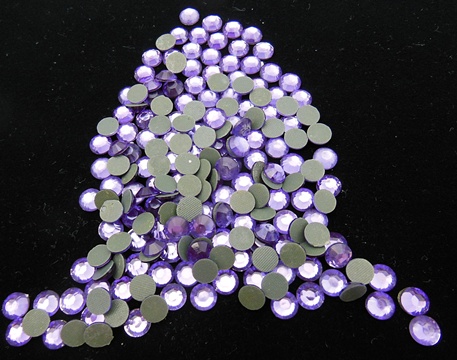 1400Pcs Round Purple Flatback Rhinestone Table Scatter 6mm - Click Image to Close