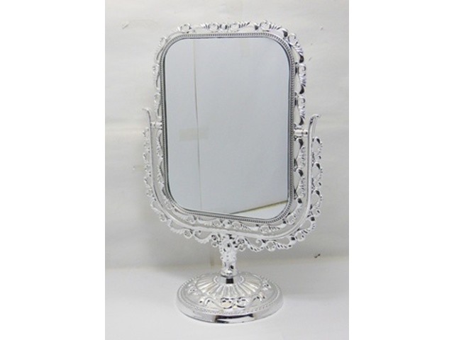 1X New Pedestal Rectangle Makeup Mirror Double Sided - Click Image to Close