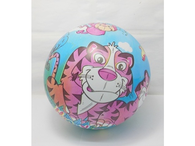 10 Inflatable Jungle Animal Bouncing Balls 22cm Dia. - Click Image to Close