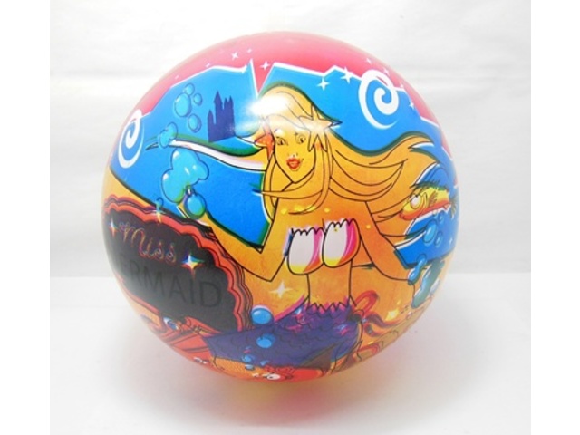 10 Inflatable Mermaid Bouncing Balls 22cm Dia. - Click Image to Close