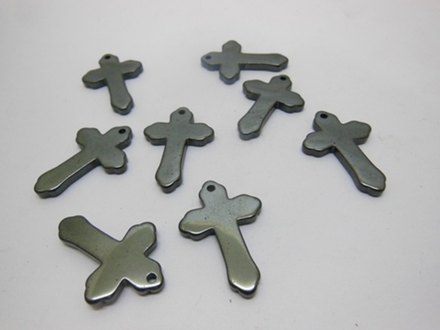 98 New Fashion Hematite Cross Pendants Wholesale - Click Image to Close