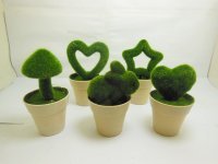10 Mini Artificial Foam Moss Plant with Pot Decoration Mixed 10 Mini Artificial Foam Moss Plant with Pot Decoration Mixed