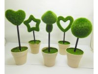 10 Artificial Foam Moss Plant with Pot Decoration Mixed 10 Artificial Foam Moss Plant with Pot Decoration Mixed