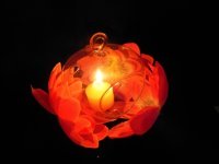 4Pc Apple Shaped Glass Hanging Candle & Plant Holder Wedding