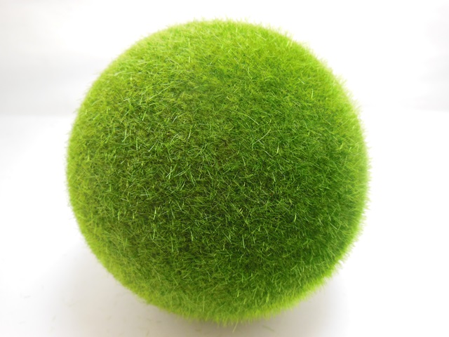 10 Green Artificial Foam Moss Ball Decor 100mm Dia. - Click Image to Close