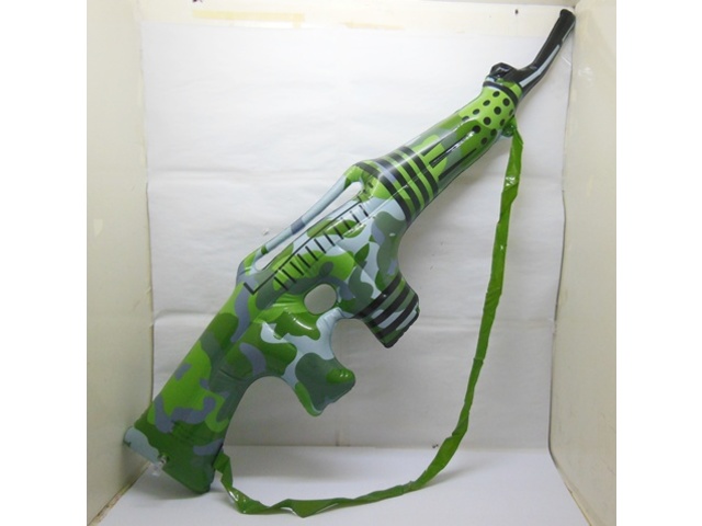 12Pcs Gigantic Army Green Inflatable Gun Blow-up Toy 78cm