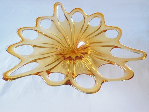 1X Handmade Blown Art Glass Centerpiece Ornament - Click Image to Close