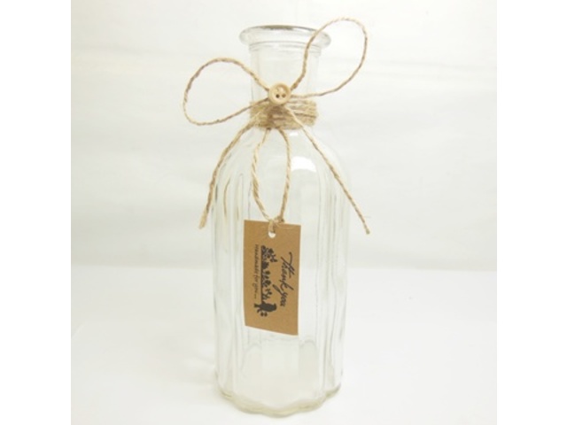 4X Glass Message Bottles Vases Wedding Decorations 19cm High - Click Image to Close