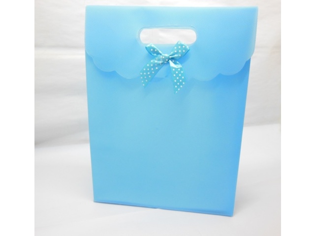 12 New Blue Gift Bag for Wedding 26x19cm - Click Image to Close