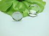 100 Silver Round Adjustable RING Blank Bases Jewelry Finding 100 Silver Round Adjustable RING Blank Bases Jewelry Finding
