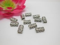 100Pcs Metal Filigree Curved Spacer Tube Beads 18.5mm 100Pcs Metal Filigree Curved Spacer Tube Beads 18.5mm