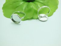 100 Silver Round Adjustable RING Blank Bases Jewelry Finding 100 Silver Round Adjustable RING Blank Bases Jewelry Finding