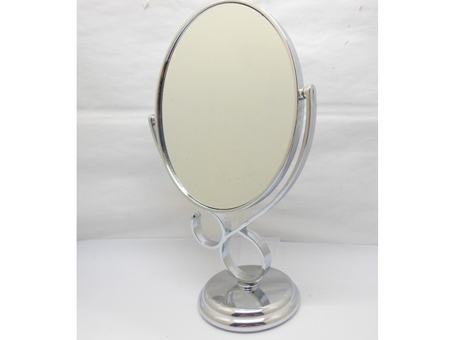1X New Pedestal Oval Makeup Mirror Double Sided 29.5cm High 1X New Pedestal Oval Makeup Mirror Double Sided 29.5cm High