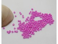 1Bag X 12000Pcs Opaque Glass Seed Beads 3mm Fuschia Color